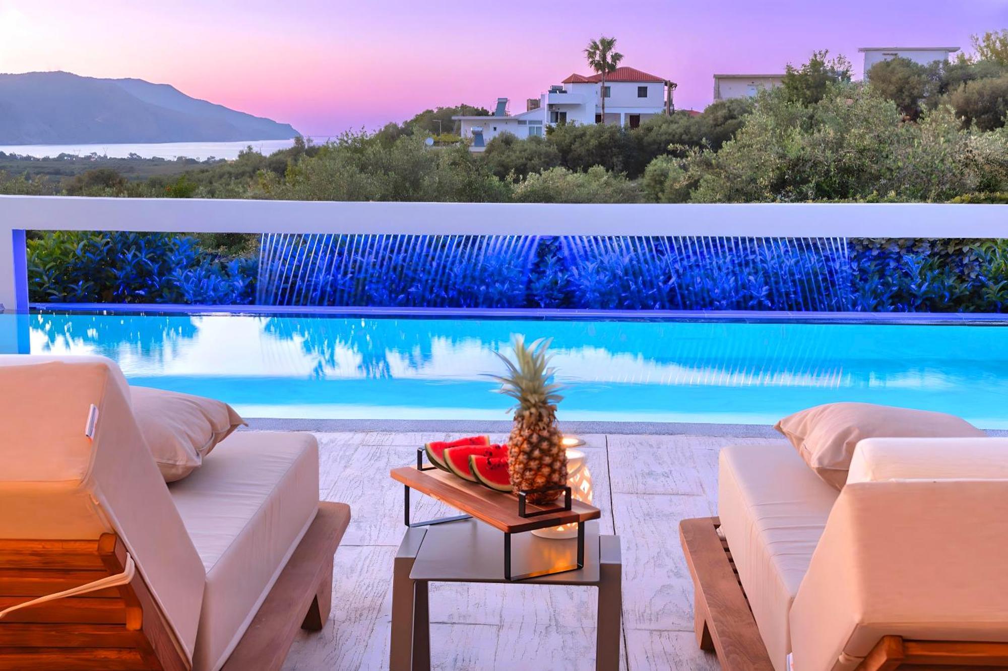 Minoas Villas Heated Pool Kournas Bagian luar foto