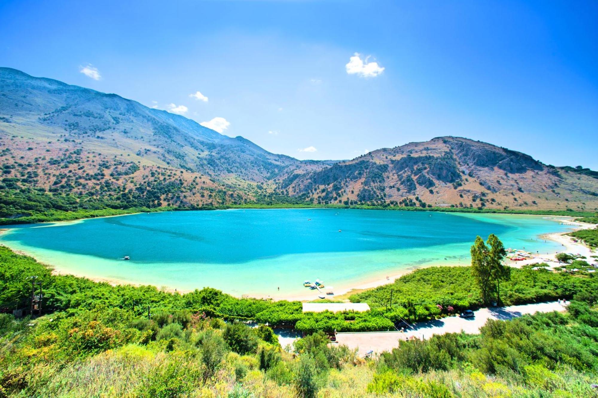 Minoas Villas Heated Pool Kournas Bagian luar foto