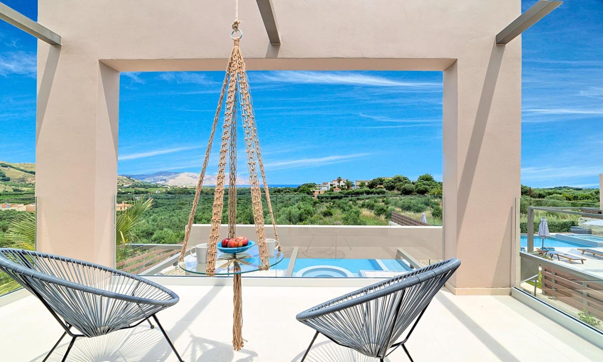 Minoas Villas Heated Pool Kournas Bagian luar foto