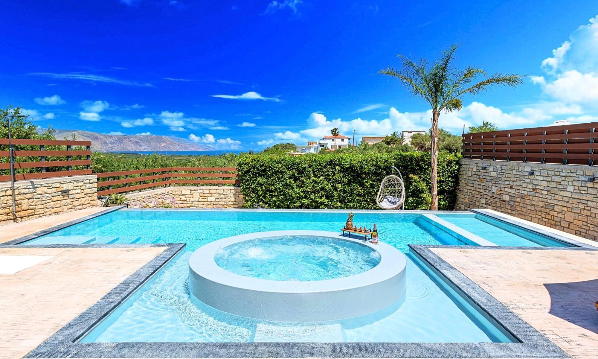 Minoas Villas Heated Pool Kournas Bagian luar foto