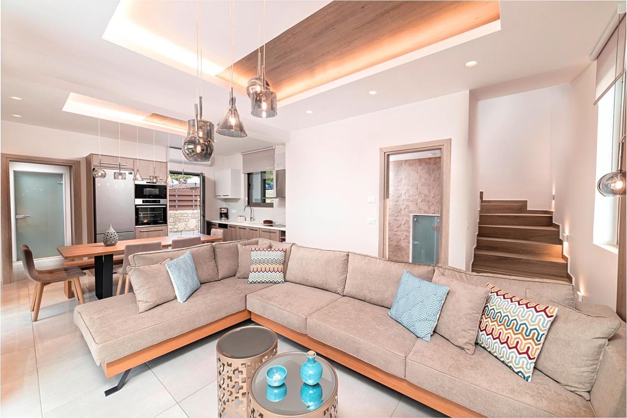 Minoas Villas Heated Pool Kournas Bagian luar foto