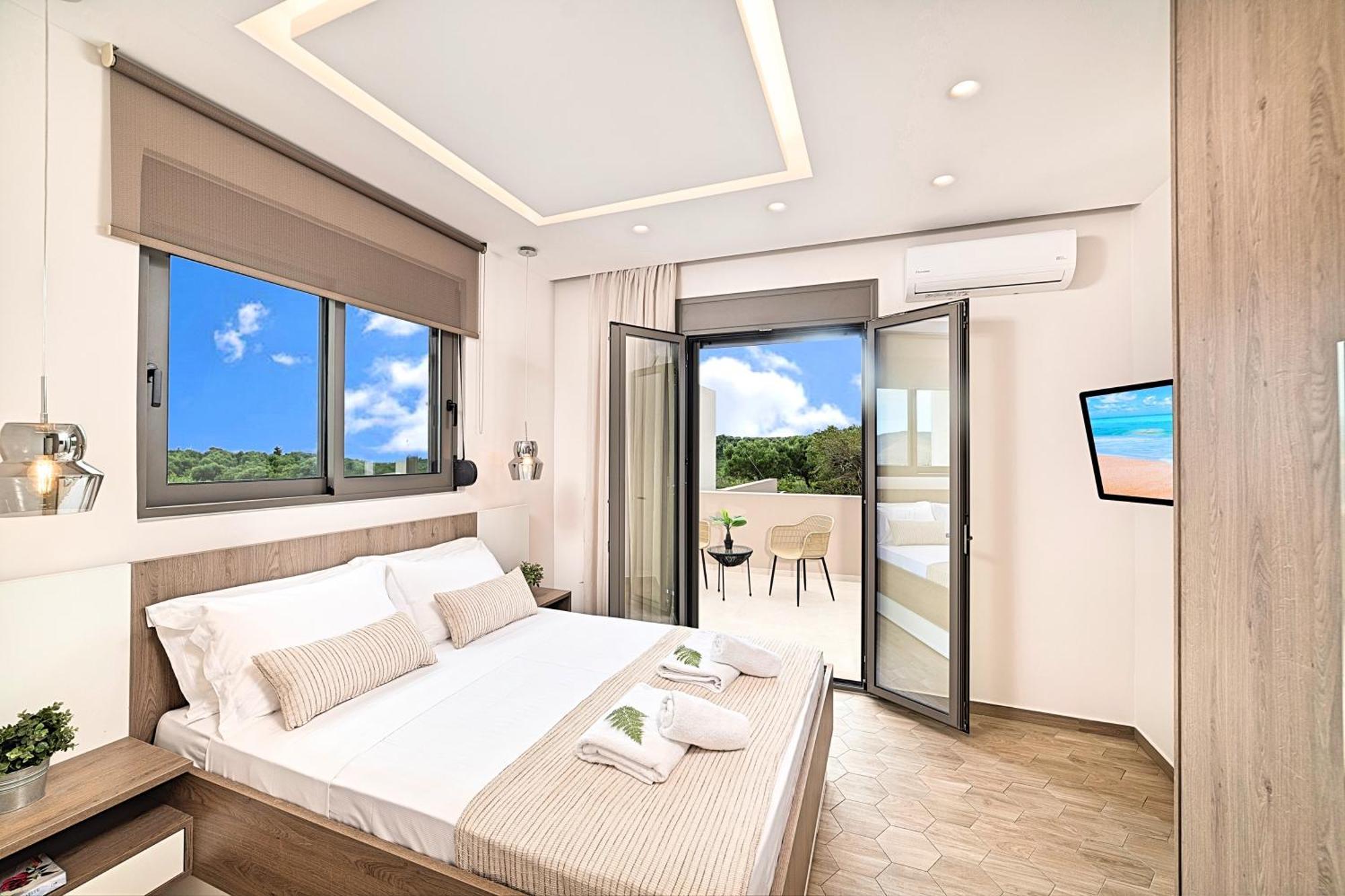 Minoas Villas Heated Pool Kournas Bagian luar foto